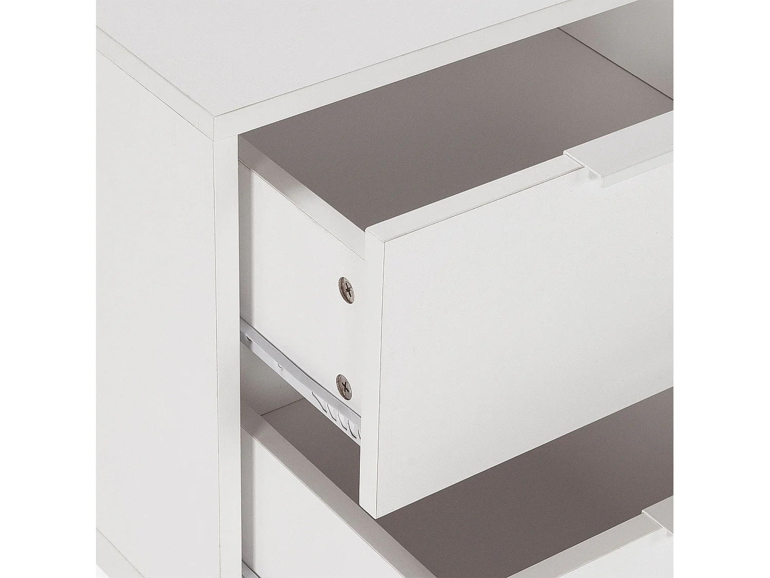 Nachttisch Auri 2 schubladen Weiß