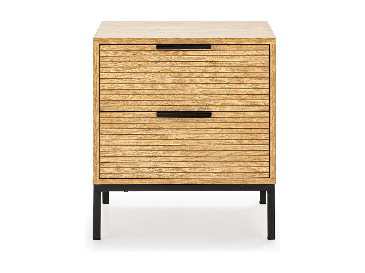 Table de chevet 2 tiroirs Monica couleur Bois