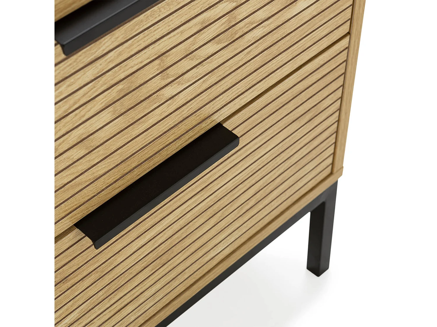 Table de chevet 2 tiroirs Monica couleur Bois