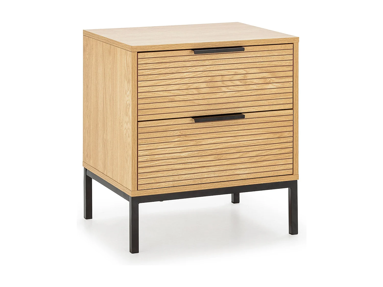 Table de chevet 2 tiroirs Monica couleur Bois