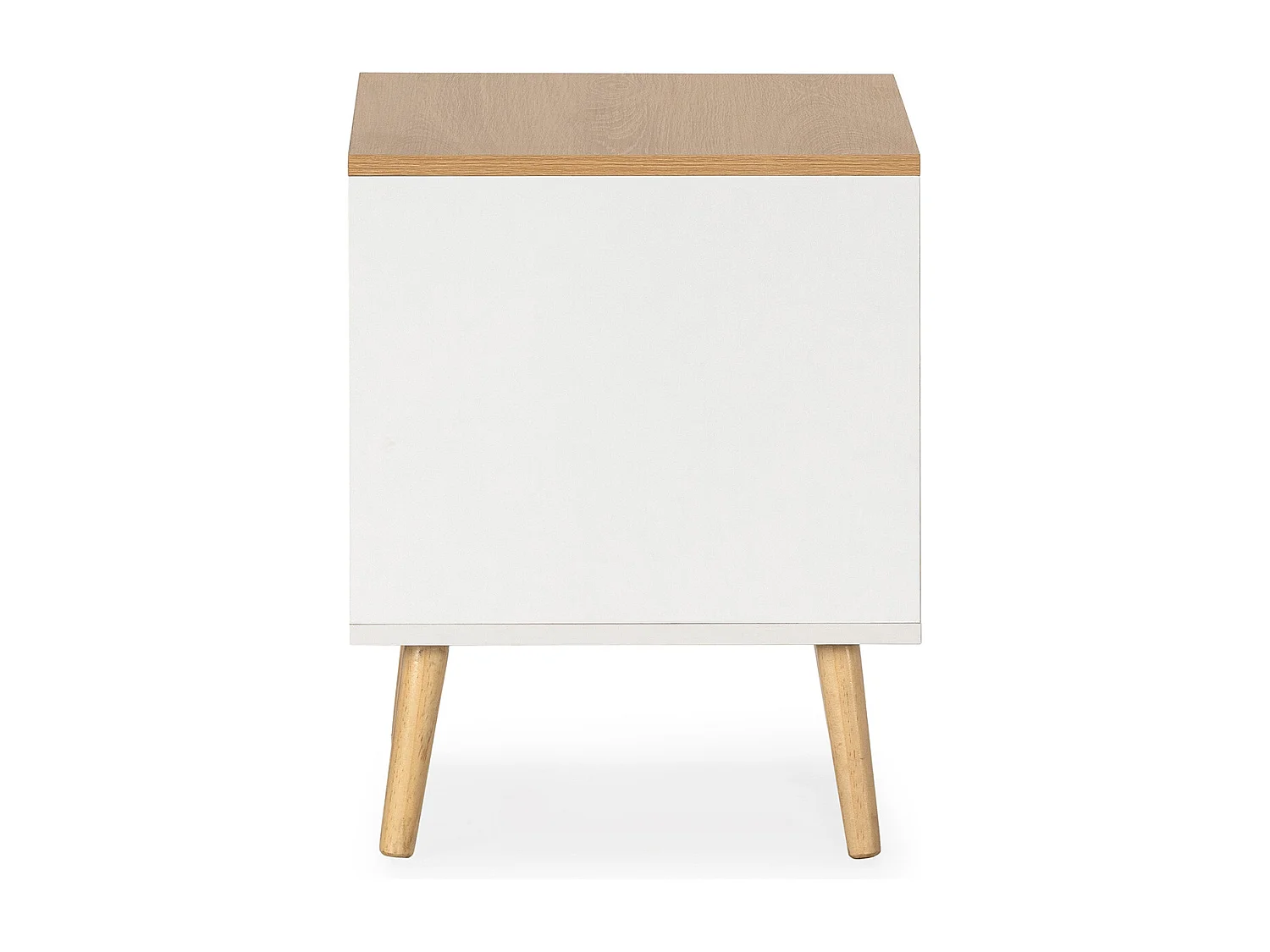 Table de chevet Desi 2 tiroirs couleur Blanc