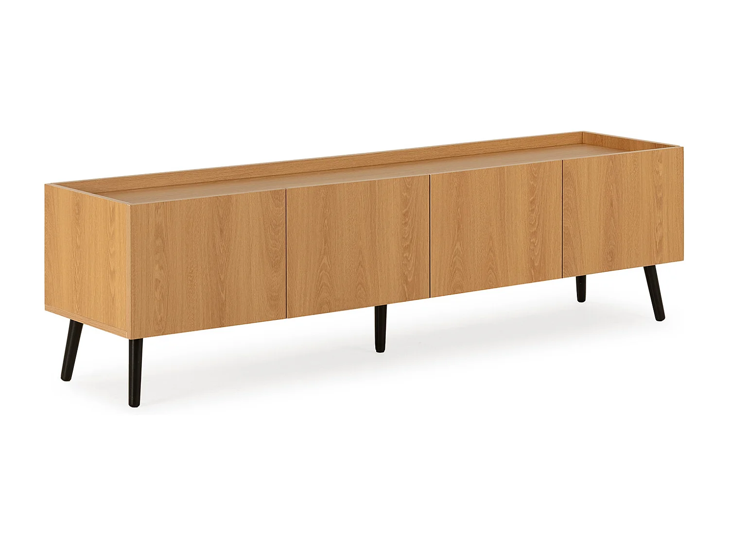 Mueble Tv Siren 4 puertas color Roble