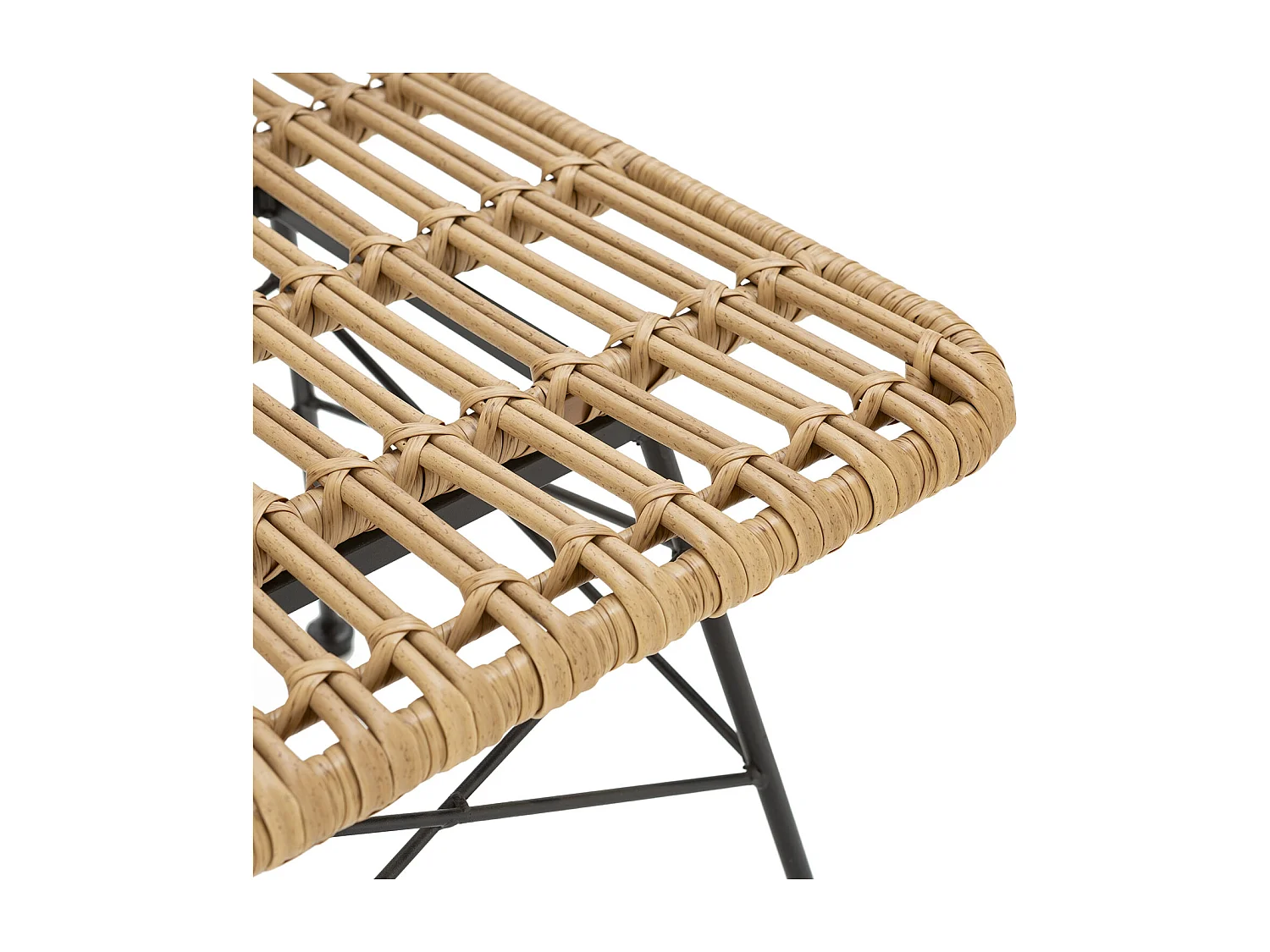 Pack de 2 chaises de salle à manger ou de jardin Aitana Ratan/Noir