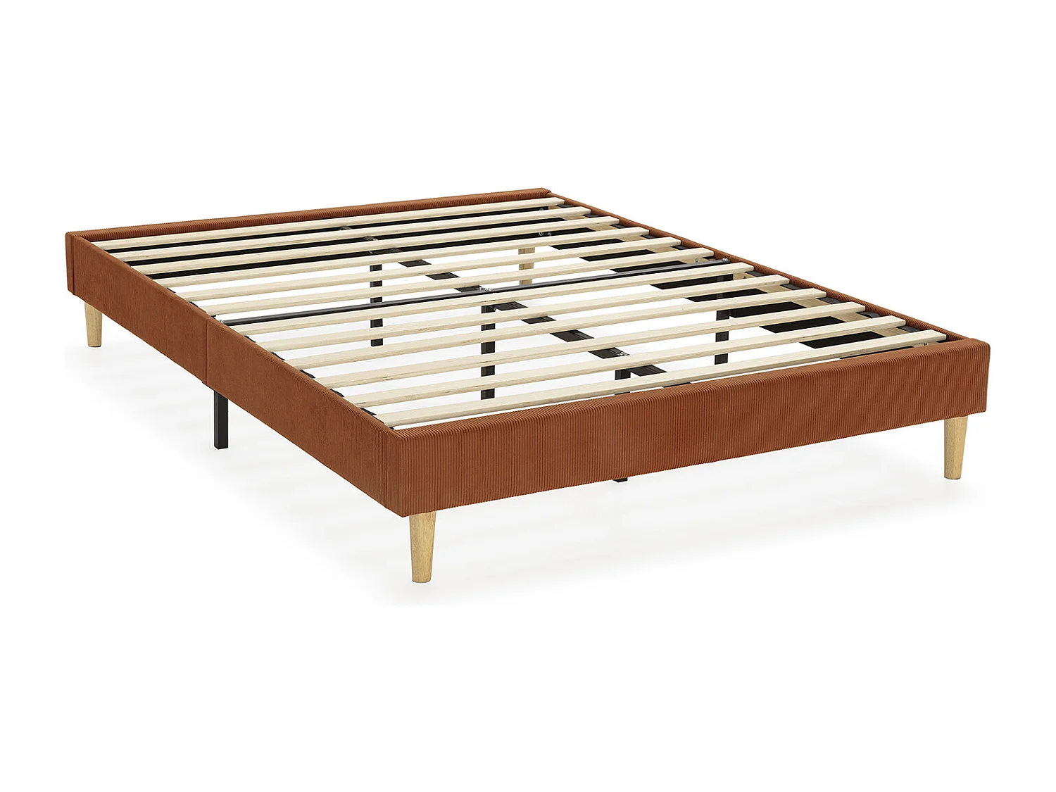 Base imbottita Bari 150x190 cm Rosso