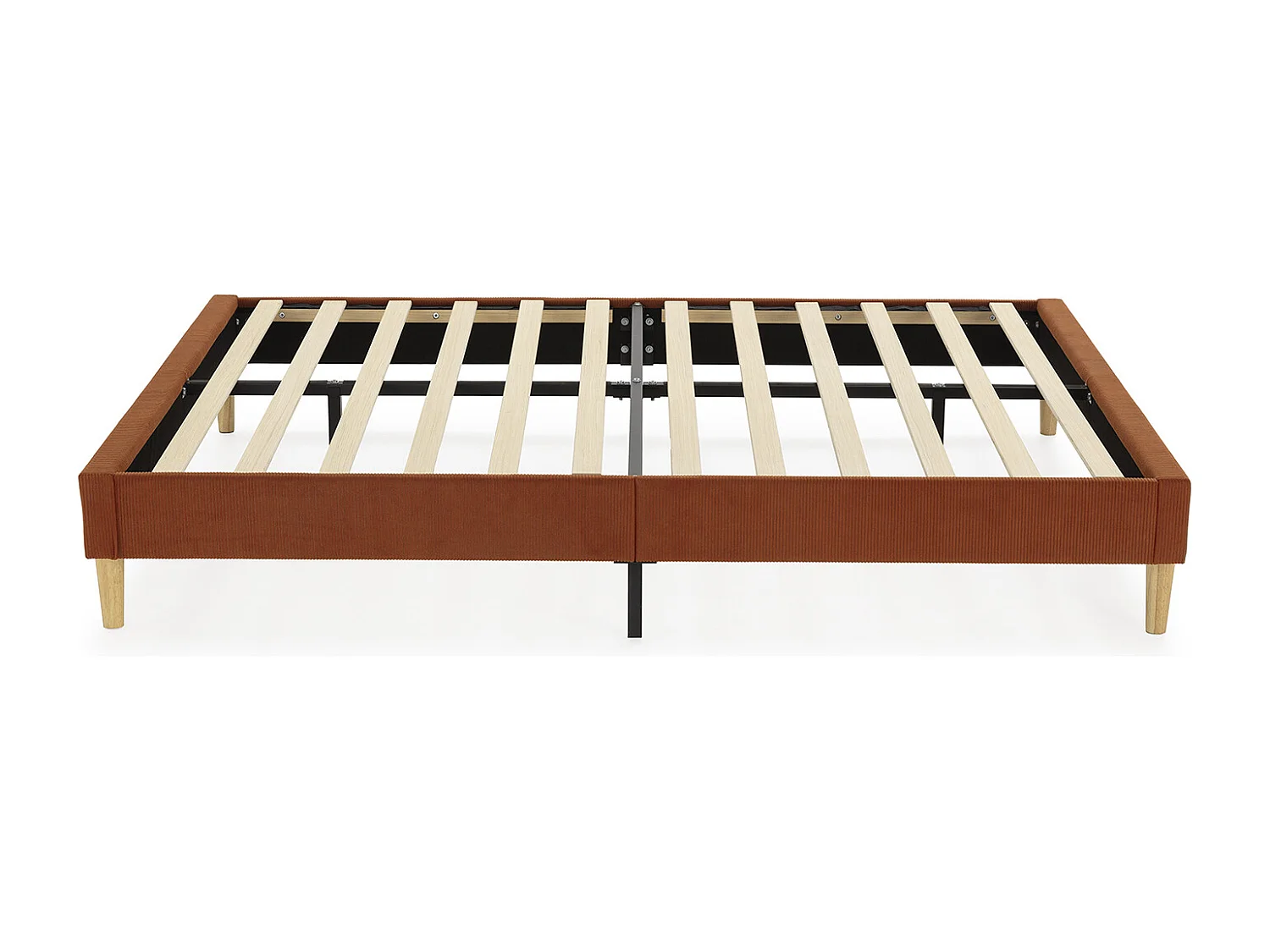 Base imbottita Bari 150x190 cm Rosso