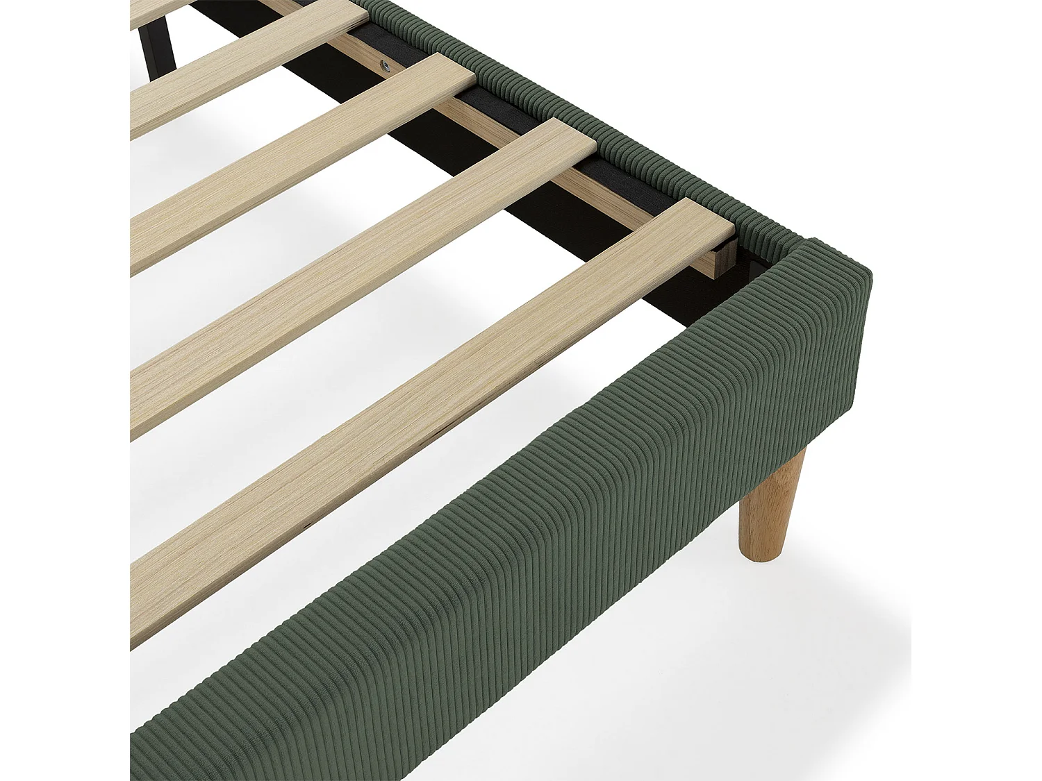 Base rembourrée Bari 140x190 cm Vert