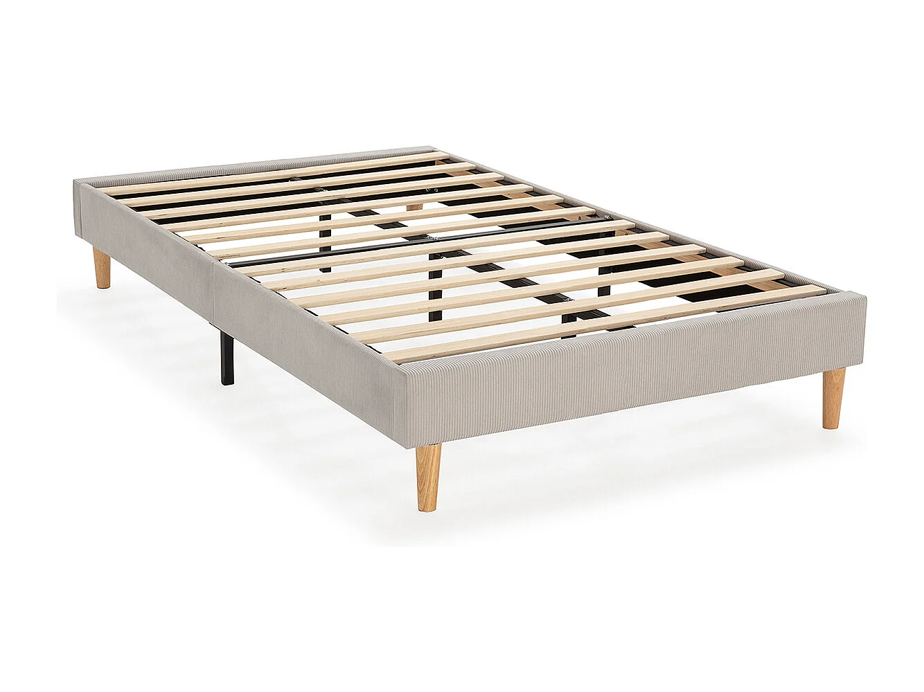 Base rembourrée Bari 90x190 cm Gris