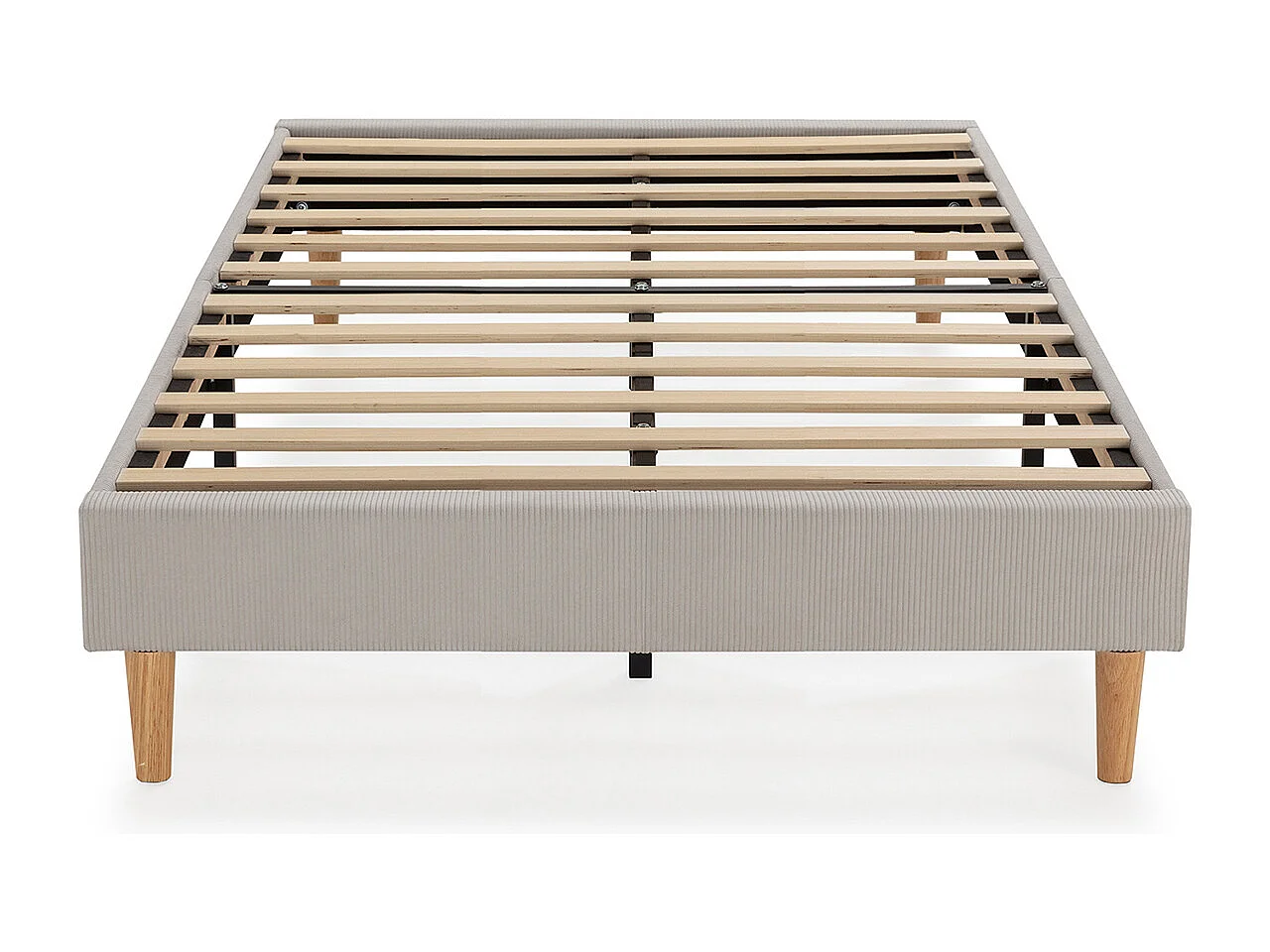 Base rembourrée Bari 90x190 cm Gris