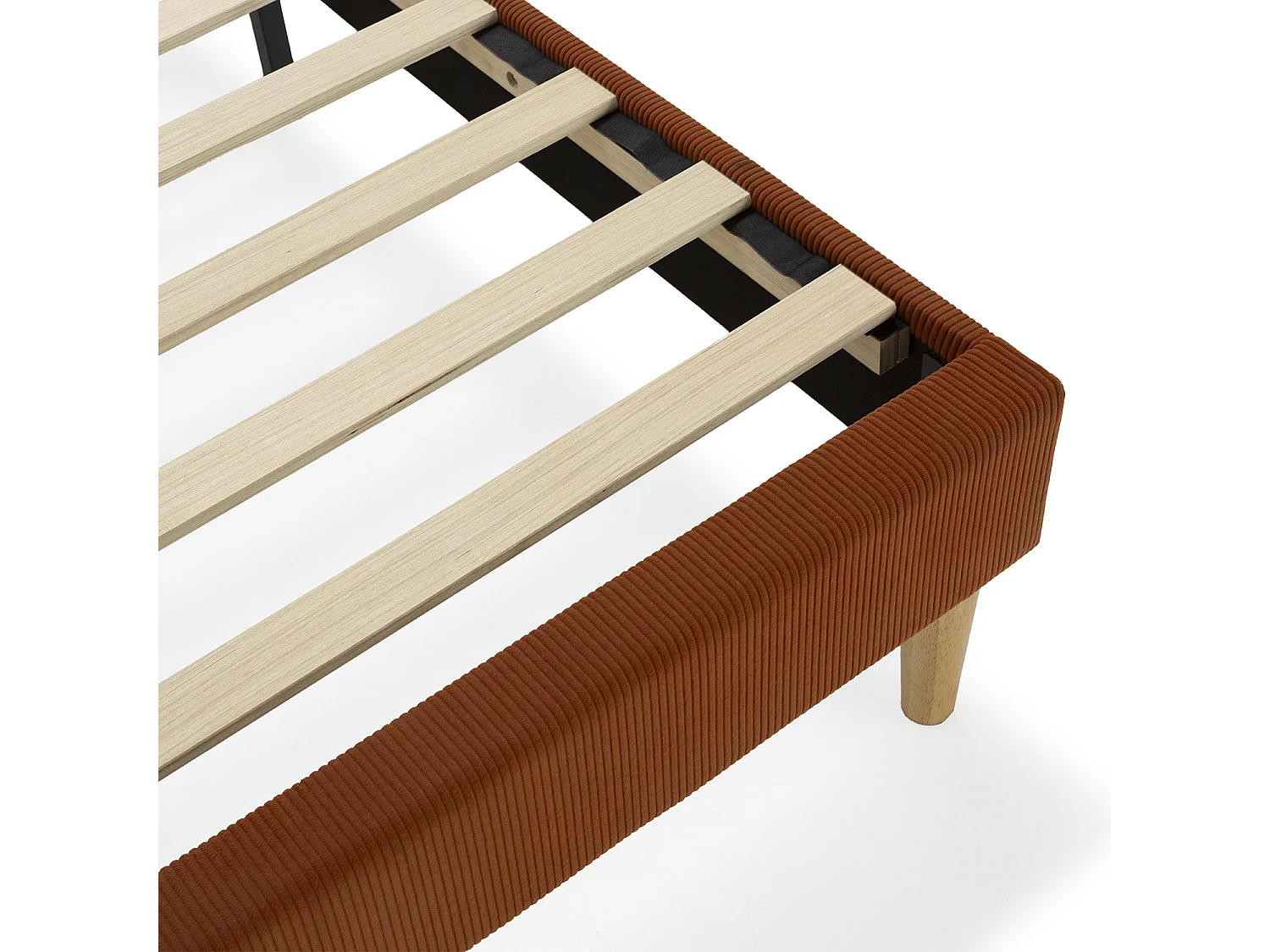 Base rembourrée Bari 140x190 cm Rouge