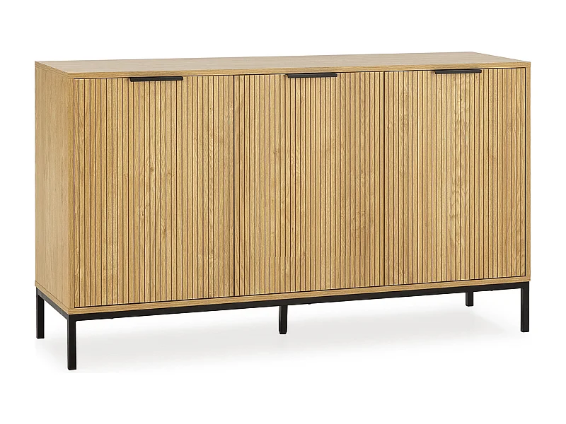 Buffet Monica 3 portes couleur bois