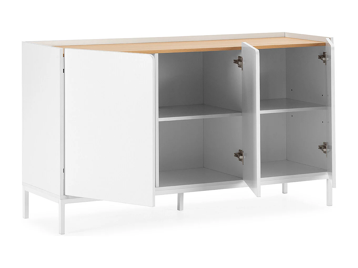 Credenza Curva 3 ante colore Bianco