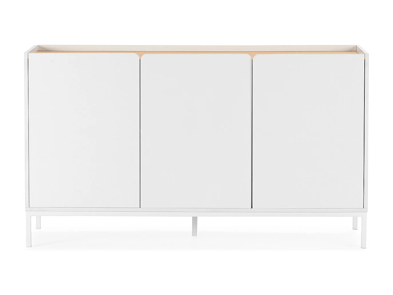 Credenza Curva 3 ante colore Bianco