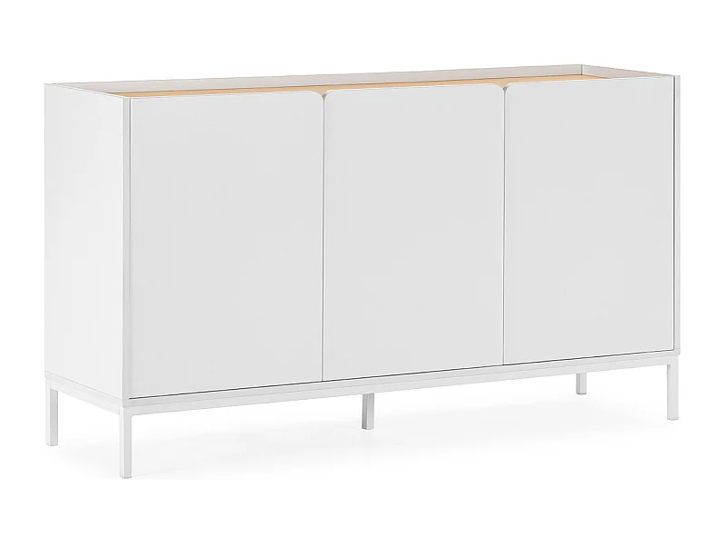Sideboard Curva 3 türen Weiß