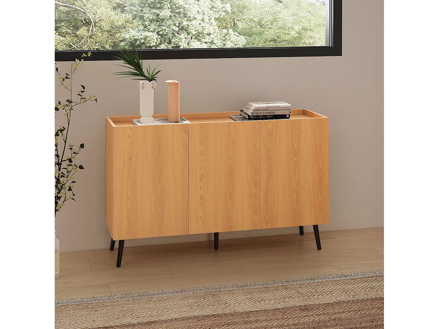 Aparador Siren 3 puertas color Roble