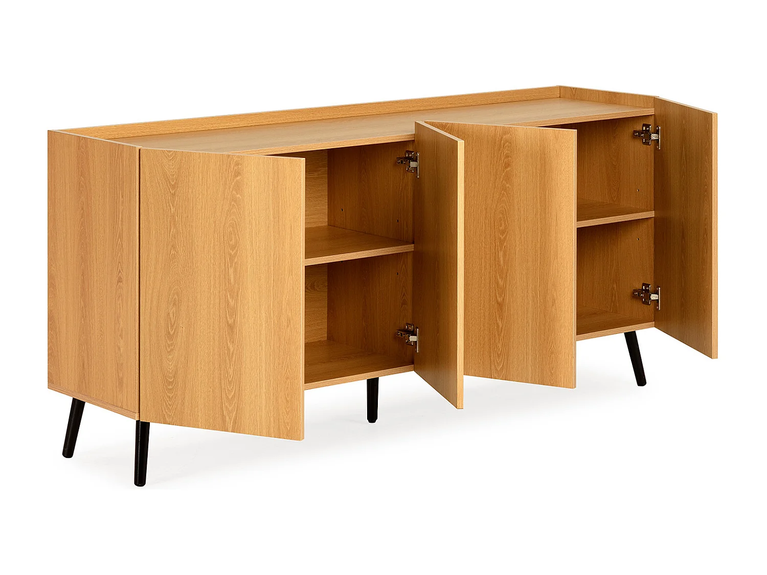 Sideboard Siren 4 türen Eichenfarbe