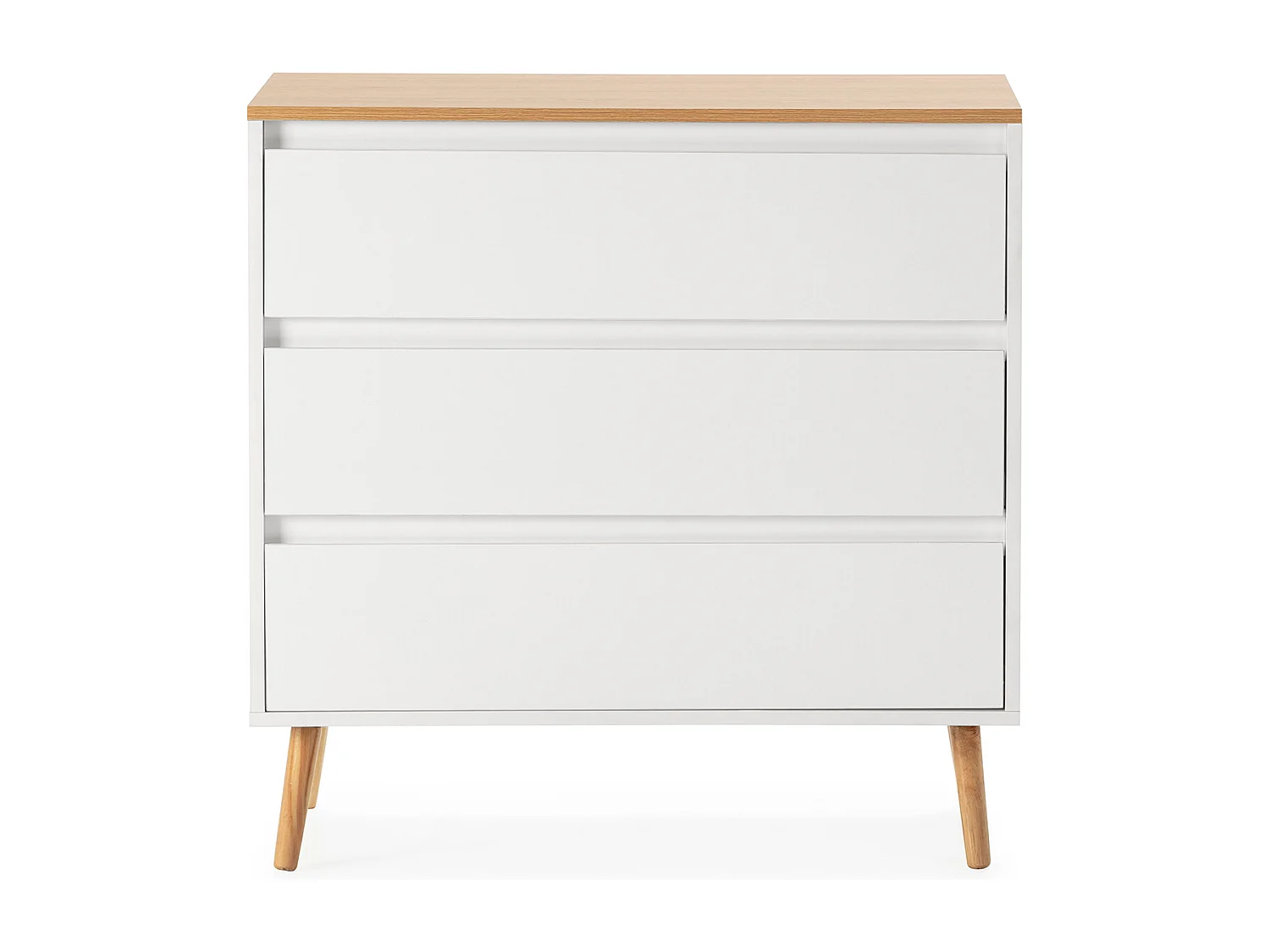 Kommode Desi 3 schubladen Weiß