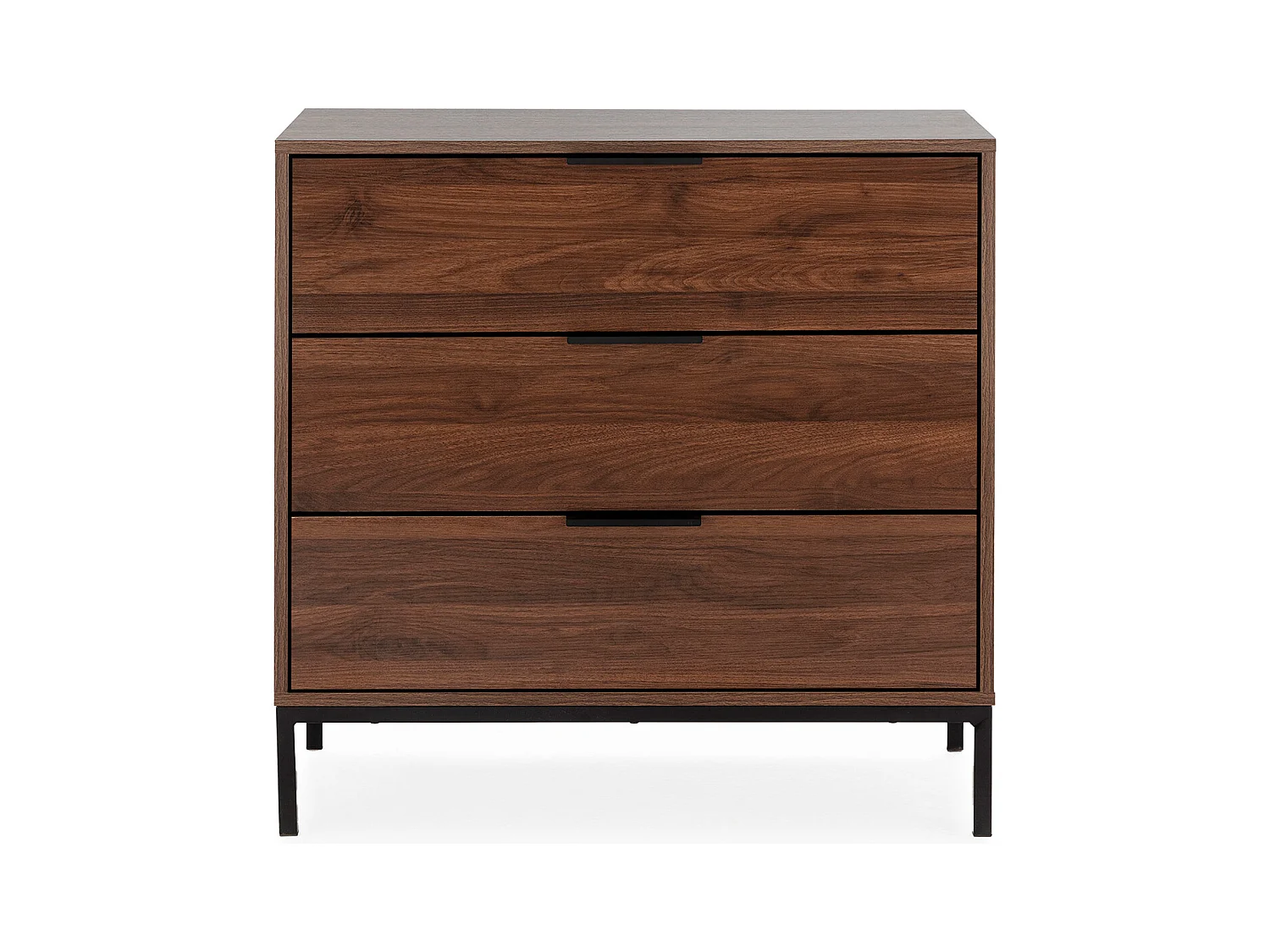 Commode Auri 3 tiroirs couleur Noyer