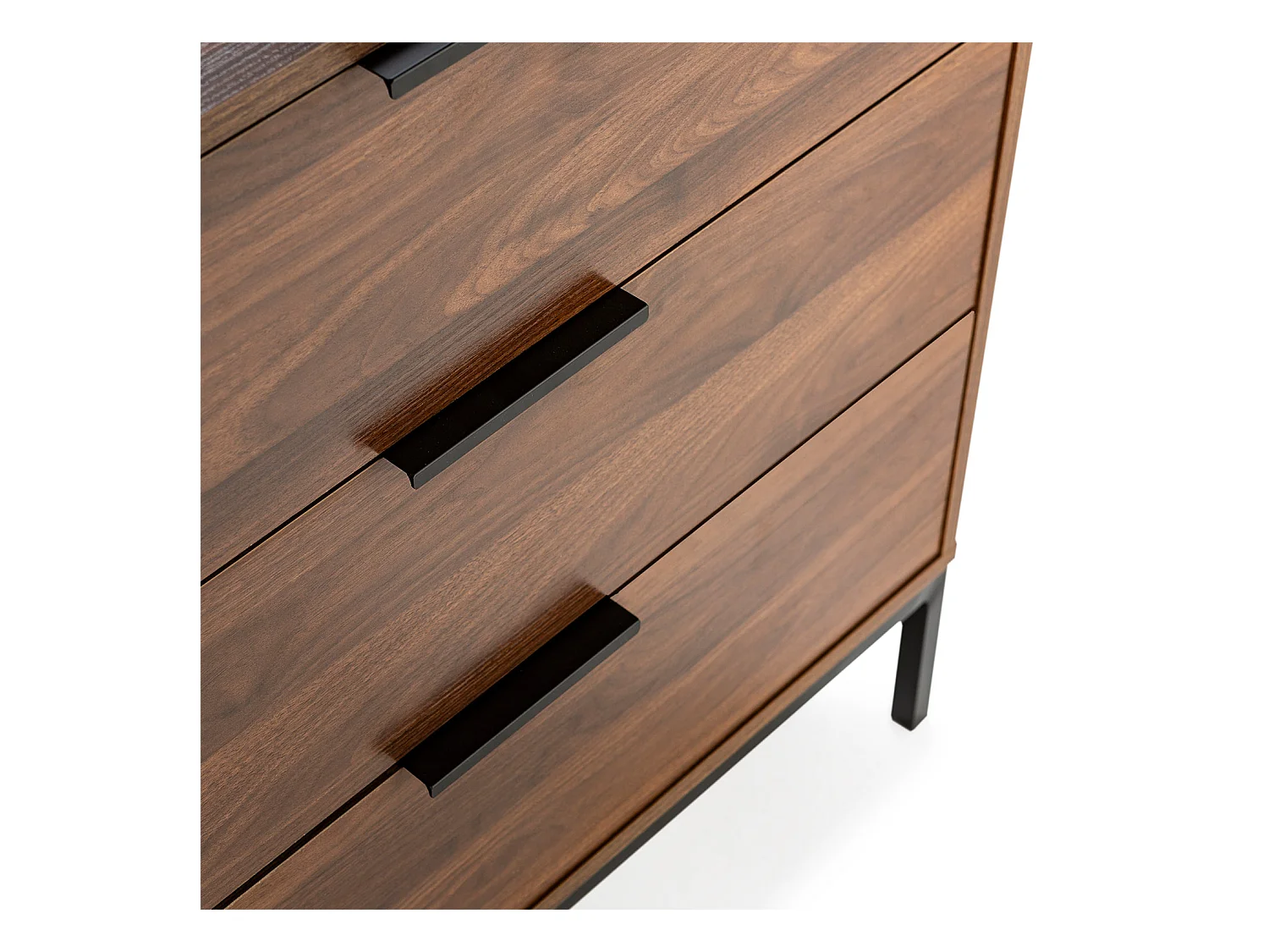 Commode Auri 3 tiroirs couleur Noyer