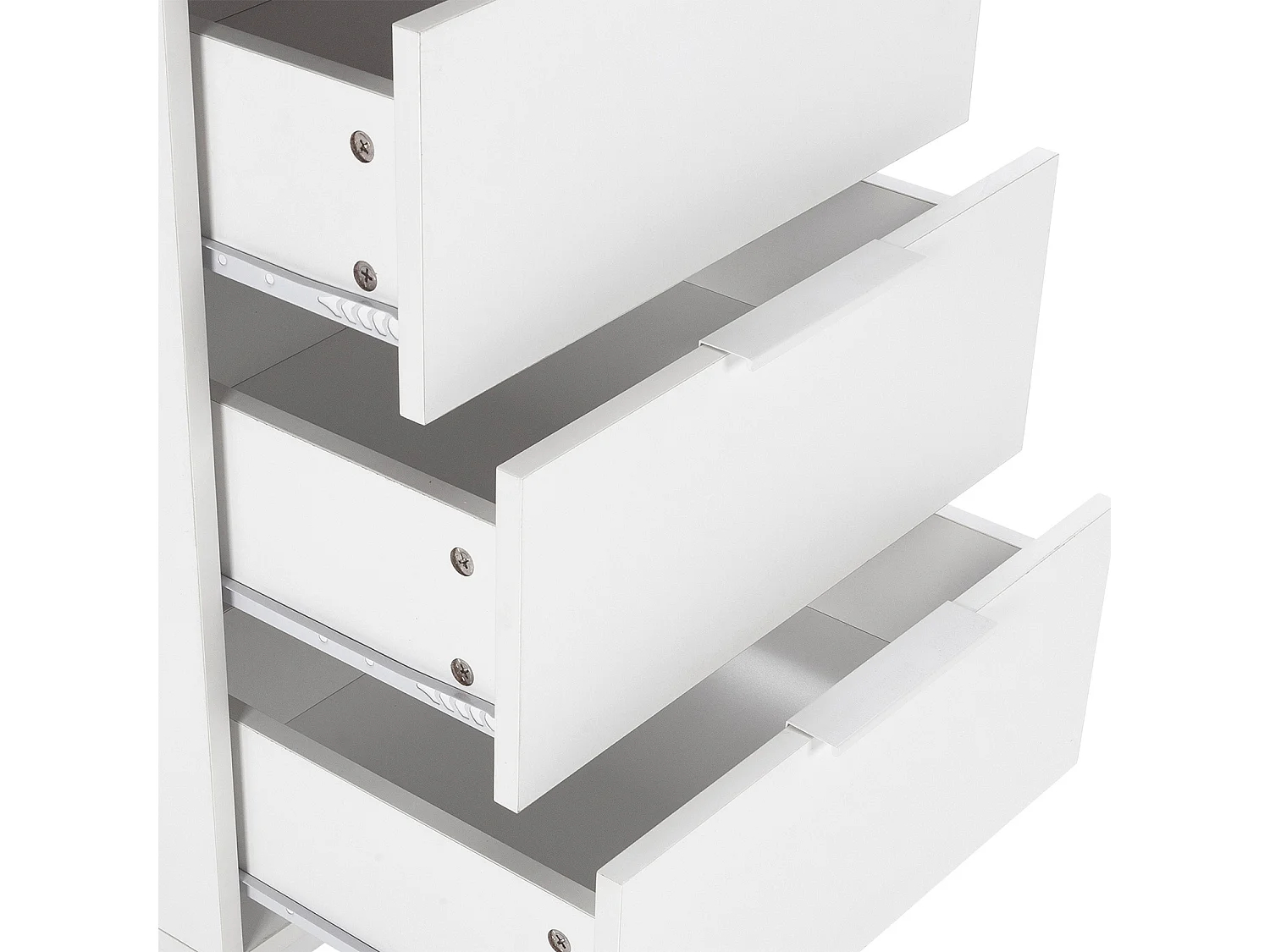 Cassettiera alta Auri 5 cassetti colore Bianco