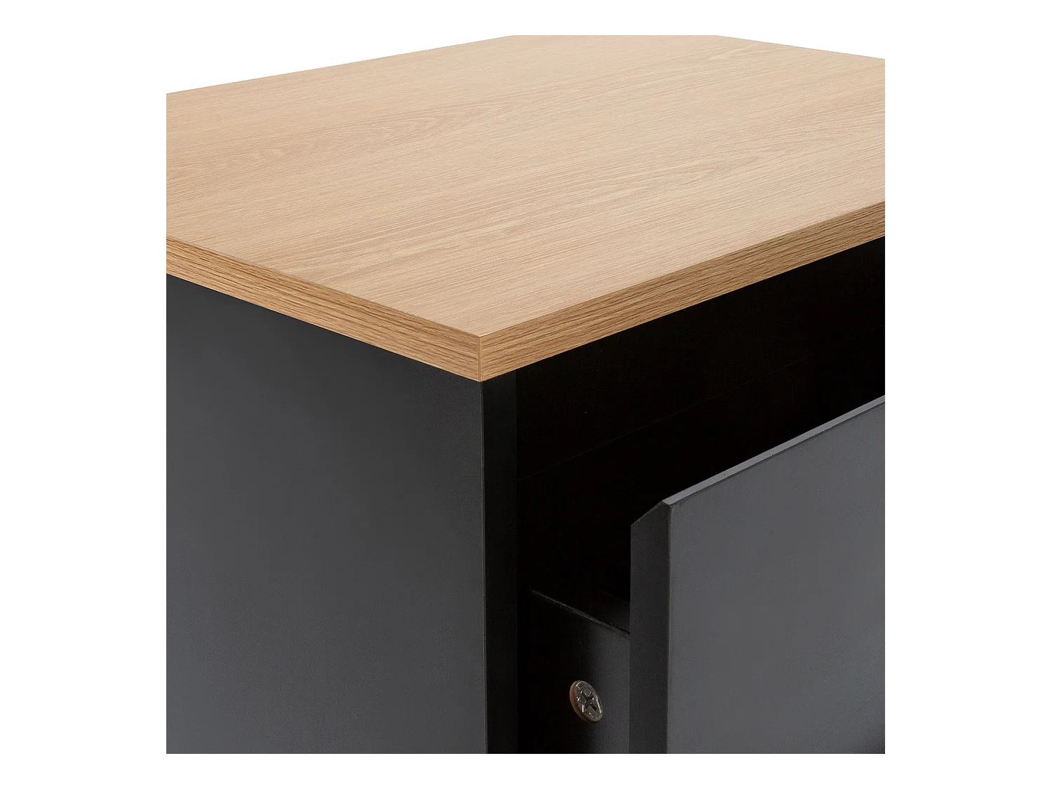 Cómoda alta Desi 5 cajones color Negro