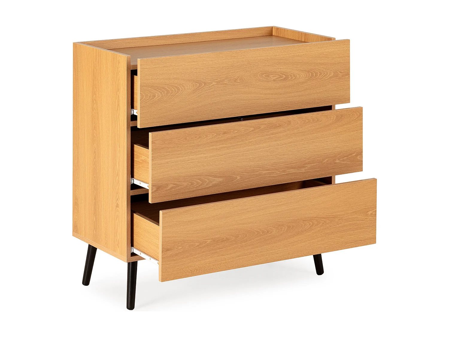 Kommode Siren 3 schubladen Eichenfarbe