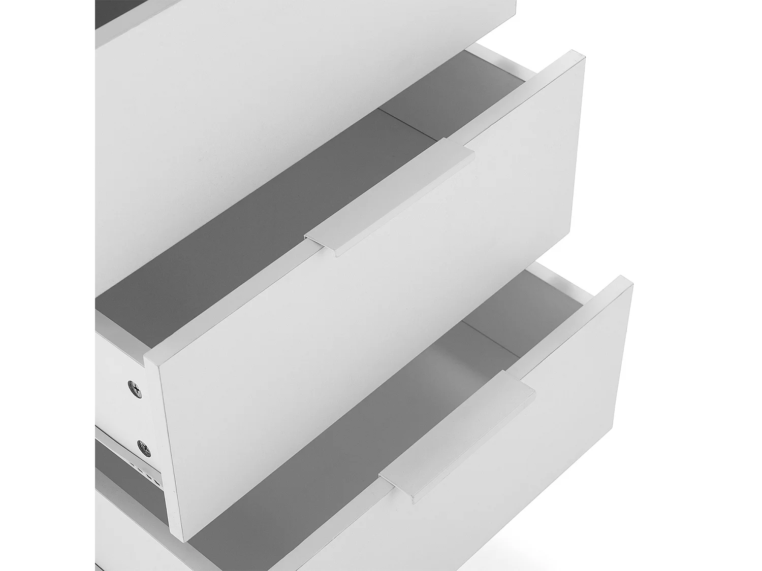 Hohe kommode Nieve 4 schubladen Weiß