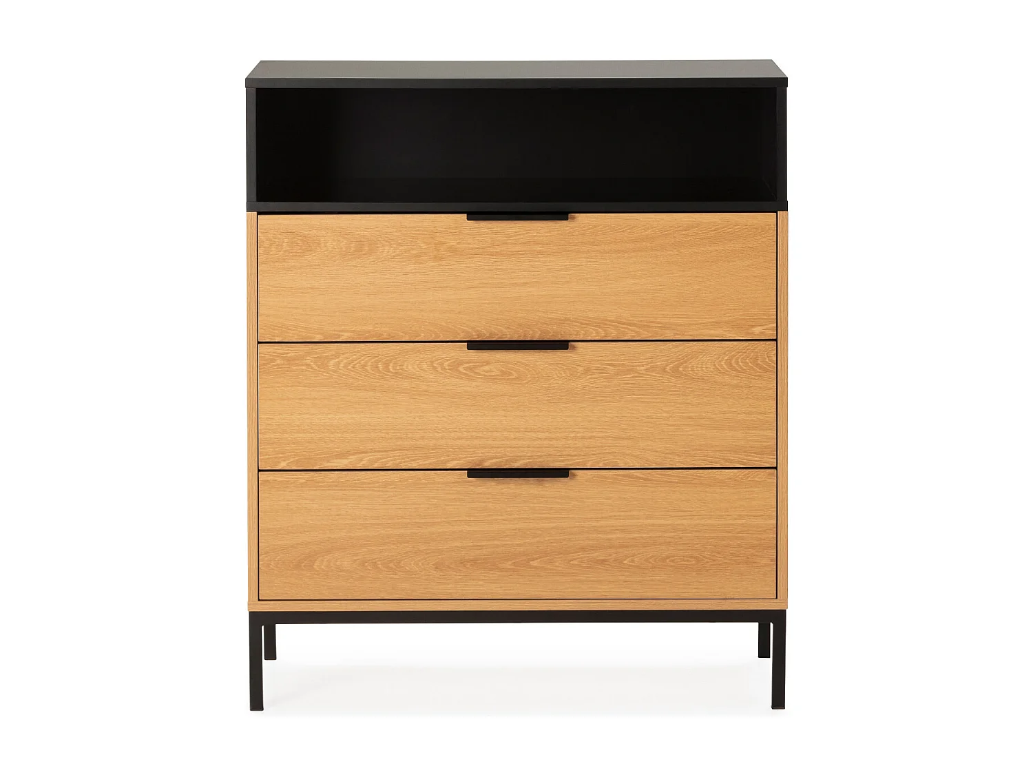 Cassettiera Nieve 3 cassetti colore Rovere