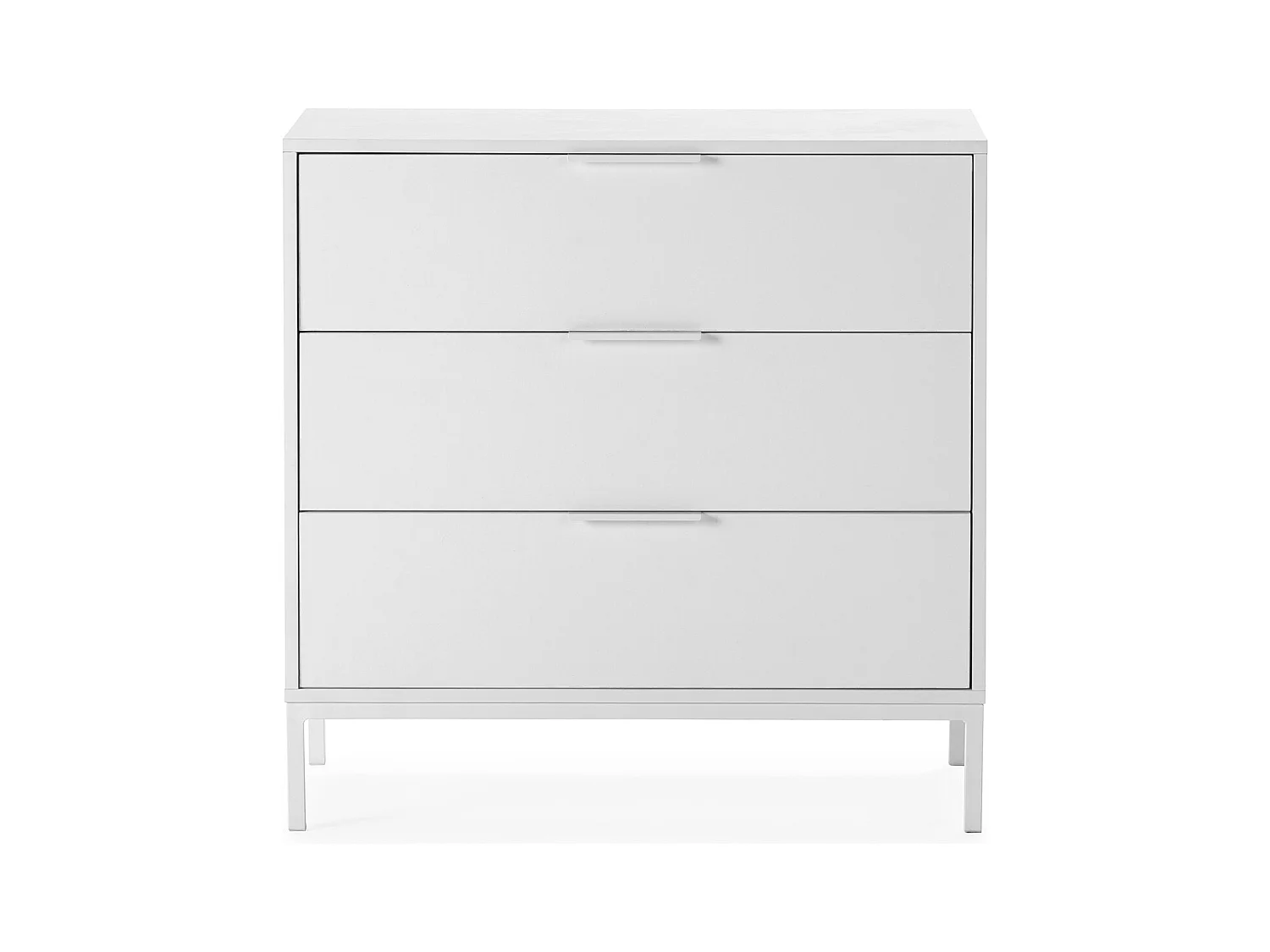 Kommode Auri 3 schubladen Weiß