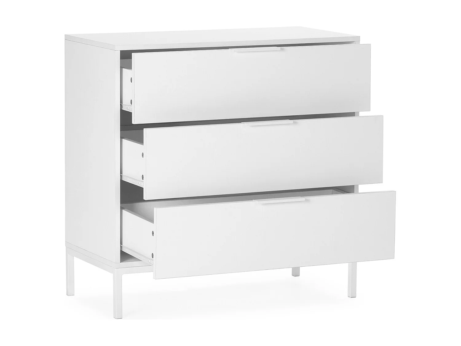 Cassettiera Auri 3 cassetti colore Bianco