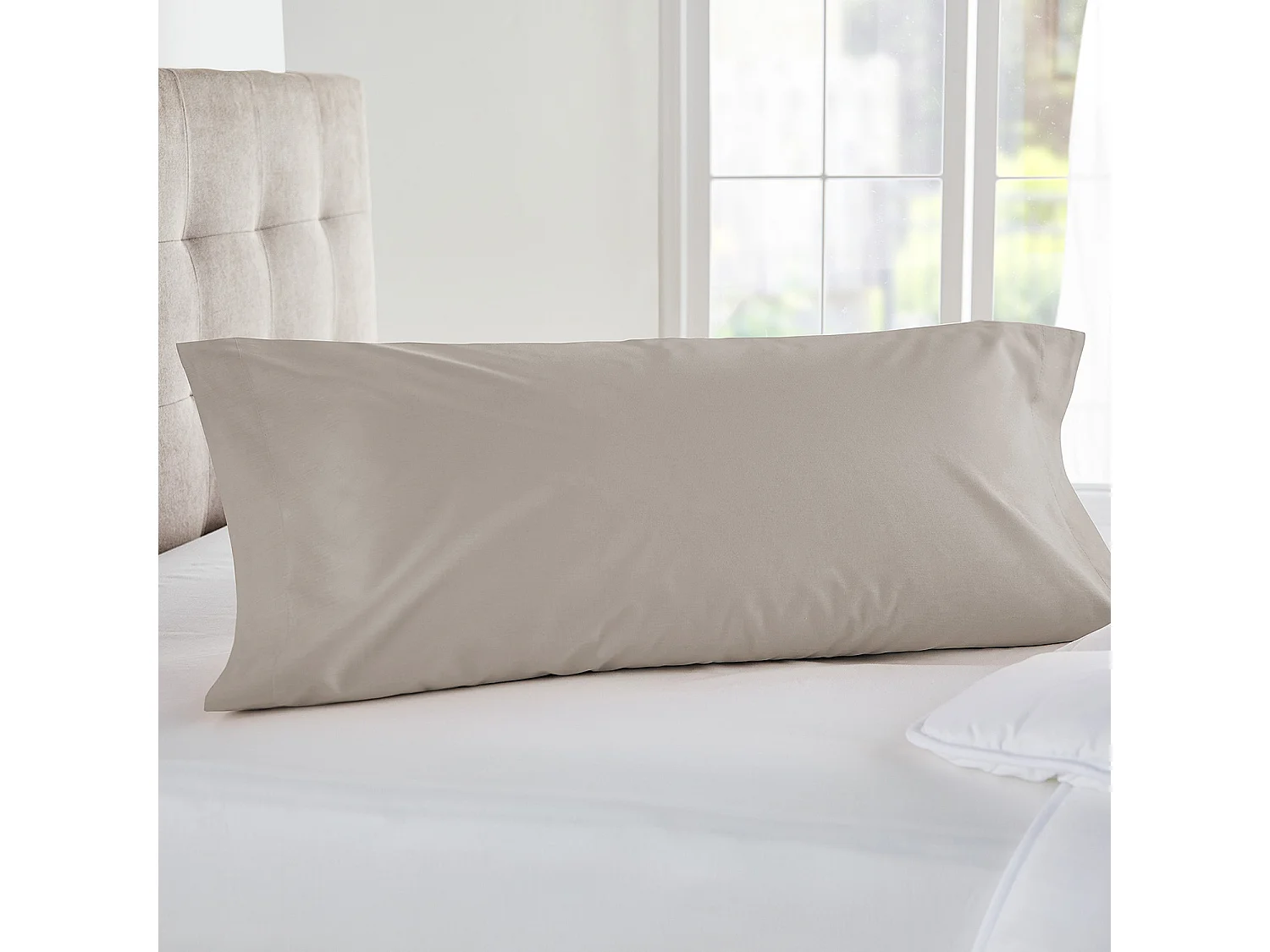 Federa per cuscino 100% cotone 140 fili  Marrone chiaro