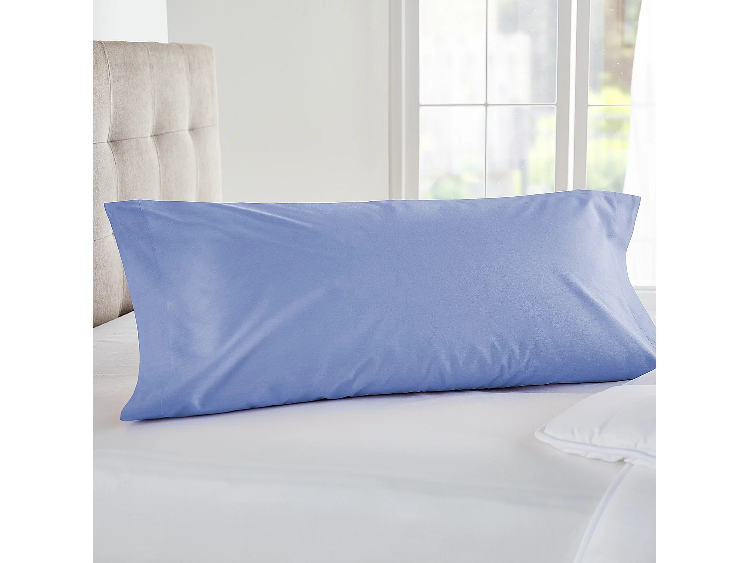 Federa per cuscino 100% cotone 140 fili  Azurro