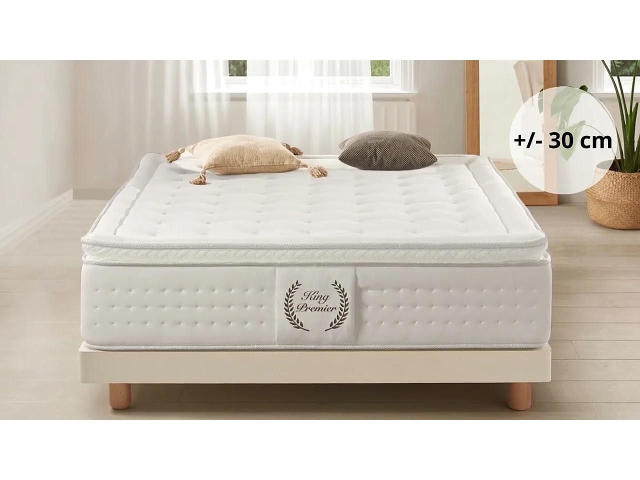Pocketveren Matrass King Premier Spring - 140X200 cm - Moonia