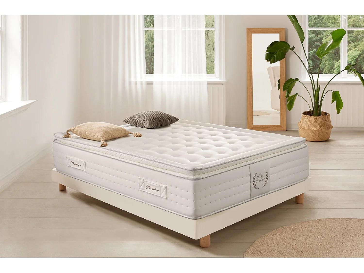 Pocketveren Matrass King Premier Spring - 140X200 cm - Moonia