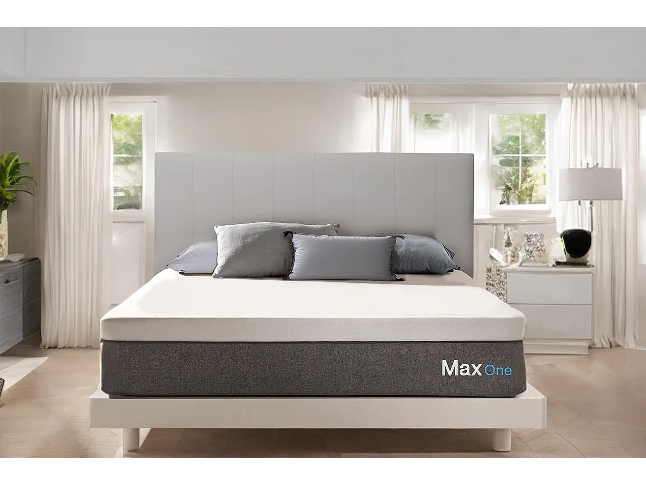 Matelas Mousse à memoire de forme Max One Orthopedique Dehoussable Multizone - 150X200 - Moonia