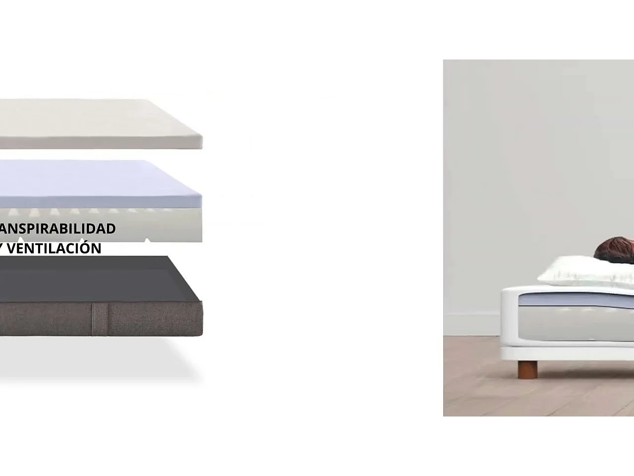 Matelas Mousse à memoire de forme Max One Orthopedique Dehoussable Multizone - 160X200 - Moonia
