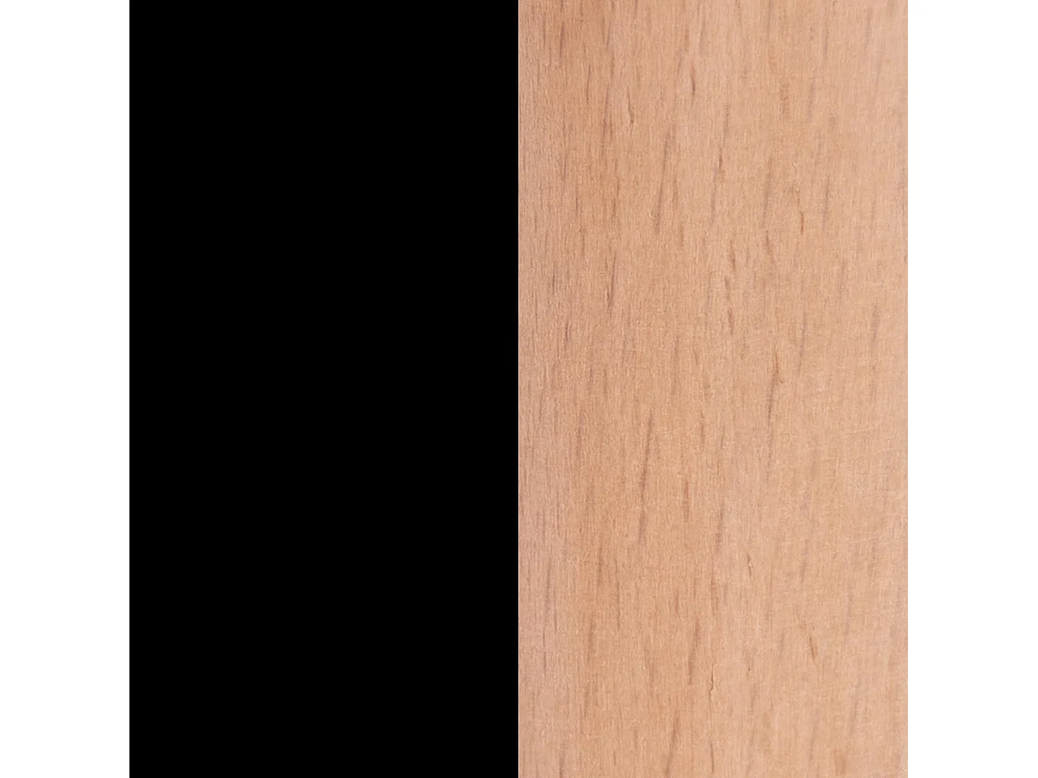 Conjunto Mesa y Sillas Nórdicas: Mesa Negra (80x80x76 cm) + 4 Sillas de Polipropileno Negro con Patas de Madera Haya (46,5 x 48 x 82 cm) – Para Comedo