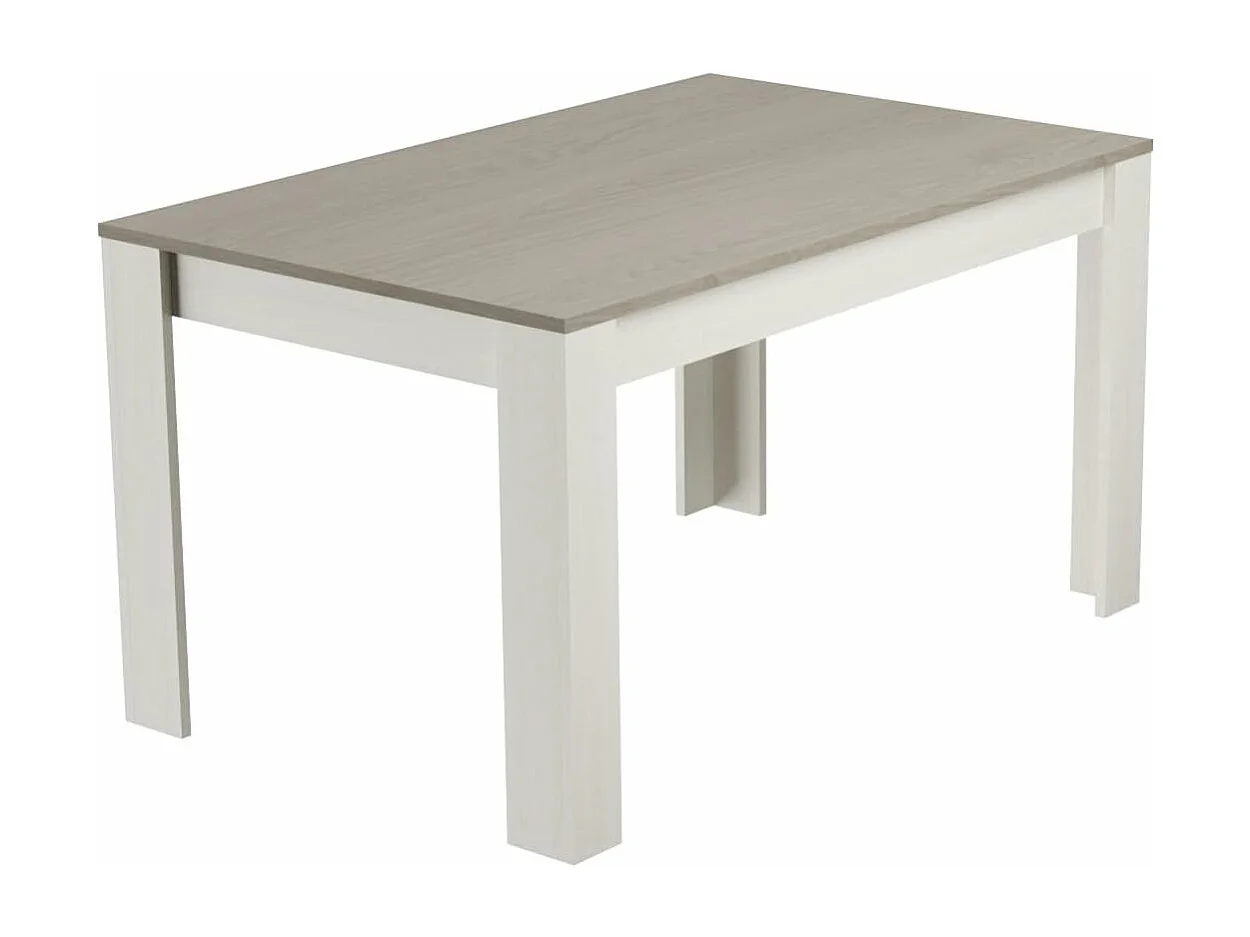 Mesa de Comedor, Mesa de Salón Fija, Robusta y Funcional, Color Andersen Pino Gris, Medidas: 140 cm (Largo) x 80 cm (Ancho) x 75 cm (Alto) – Meyvaser