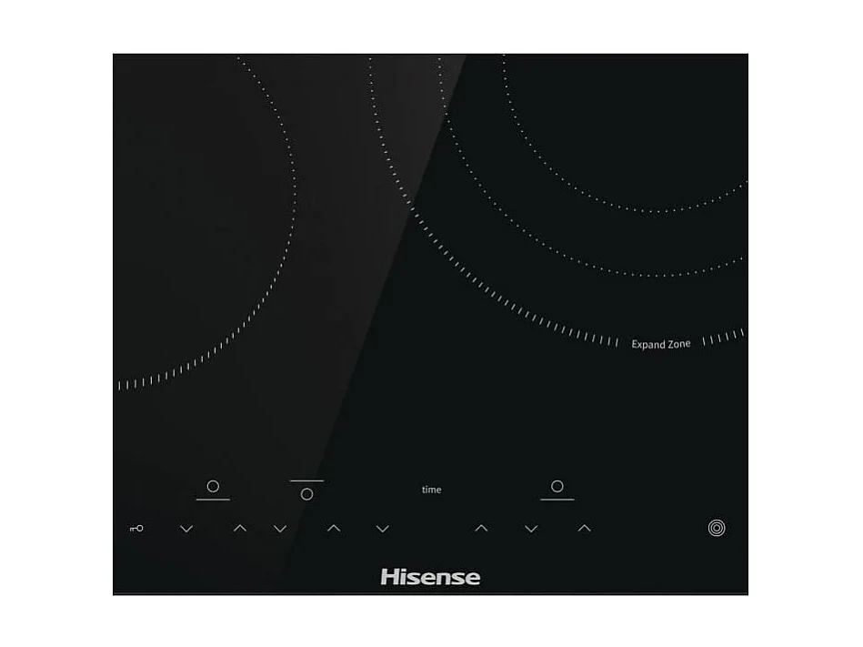 Table de cuisson vitrocéramique HISENSE - 3 foyers dont une zone de cuisson de 29,5cm - E6322C