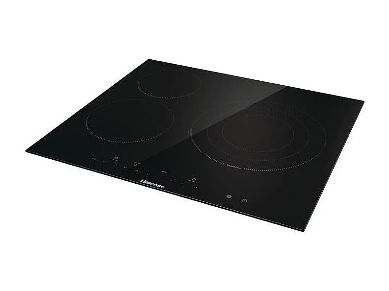 Table de cuisson vitrocéramique HISENSE - 3 foyers dont une zone de cuisson de 29,5cm - E6322C