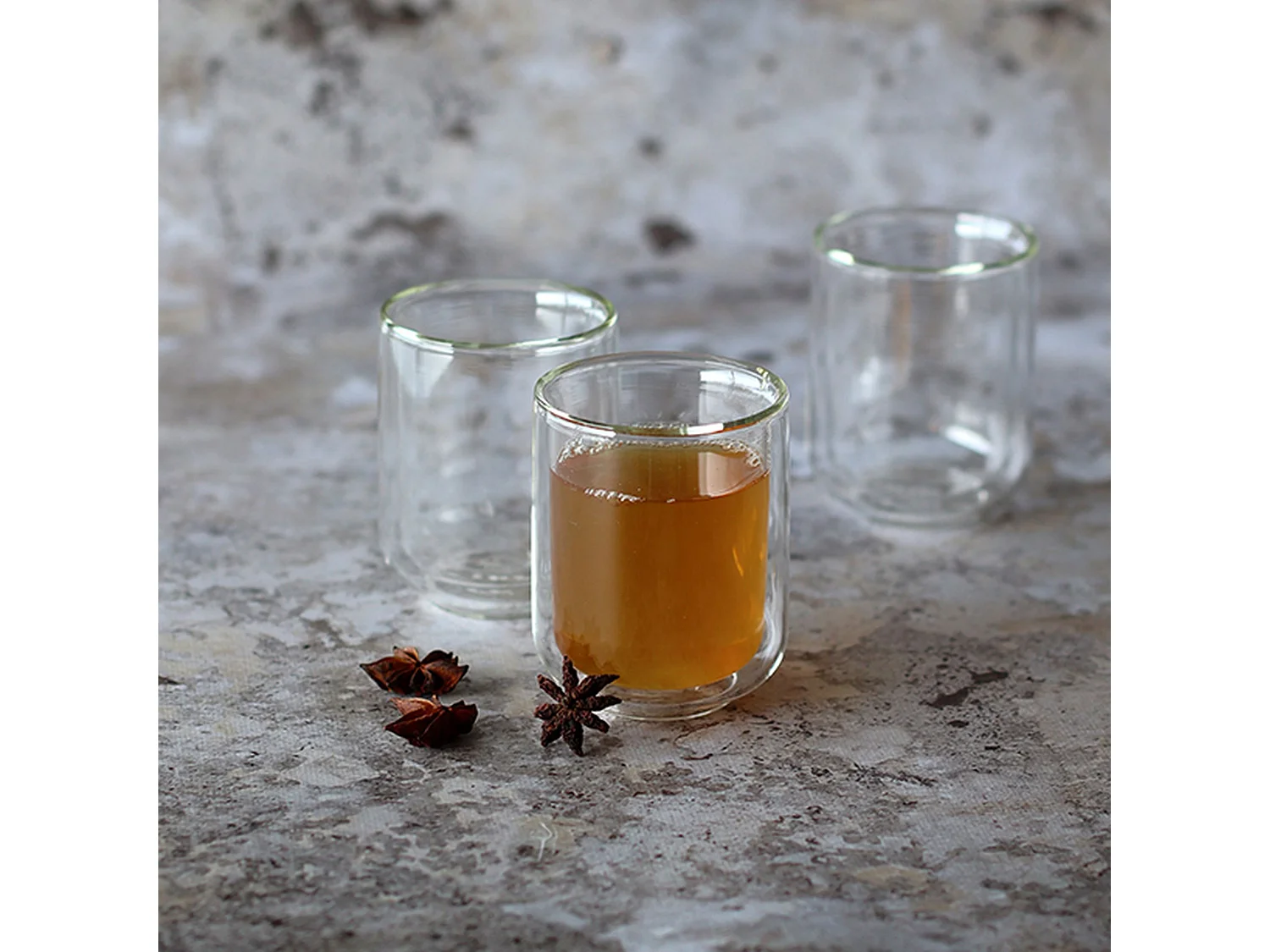 Ogo Living - Lot 2 Tasses Helya 10cl En Verre Borosilicate Double Paroi