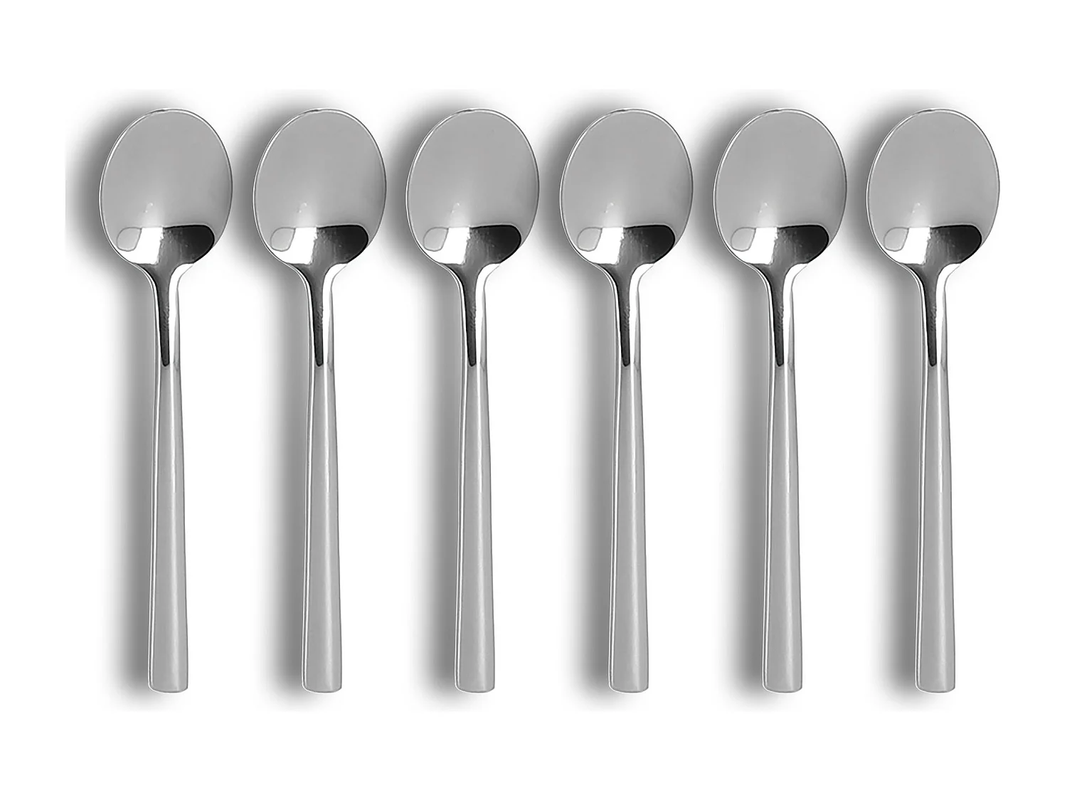 Ogo Living - Lot 6 Cuilleres A Cafe Nature 14cm En Acier Inoxydable