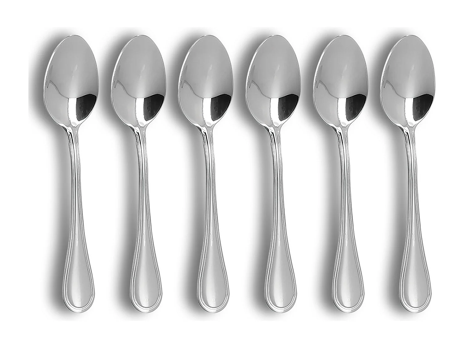 Ogo Living - Lot 6 Cuillères à Dessert Filla 18.5cm En Acier Inoxydable