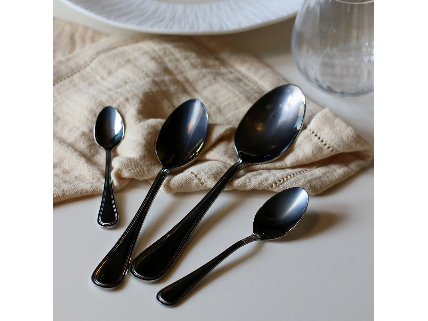 Ogo Living - Lot 6 Cuillères à Dessert Filla 18.5cm En Acier Inoxydable