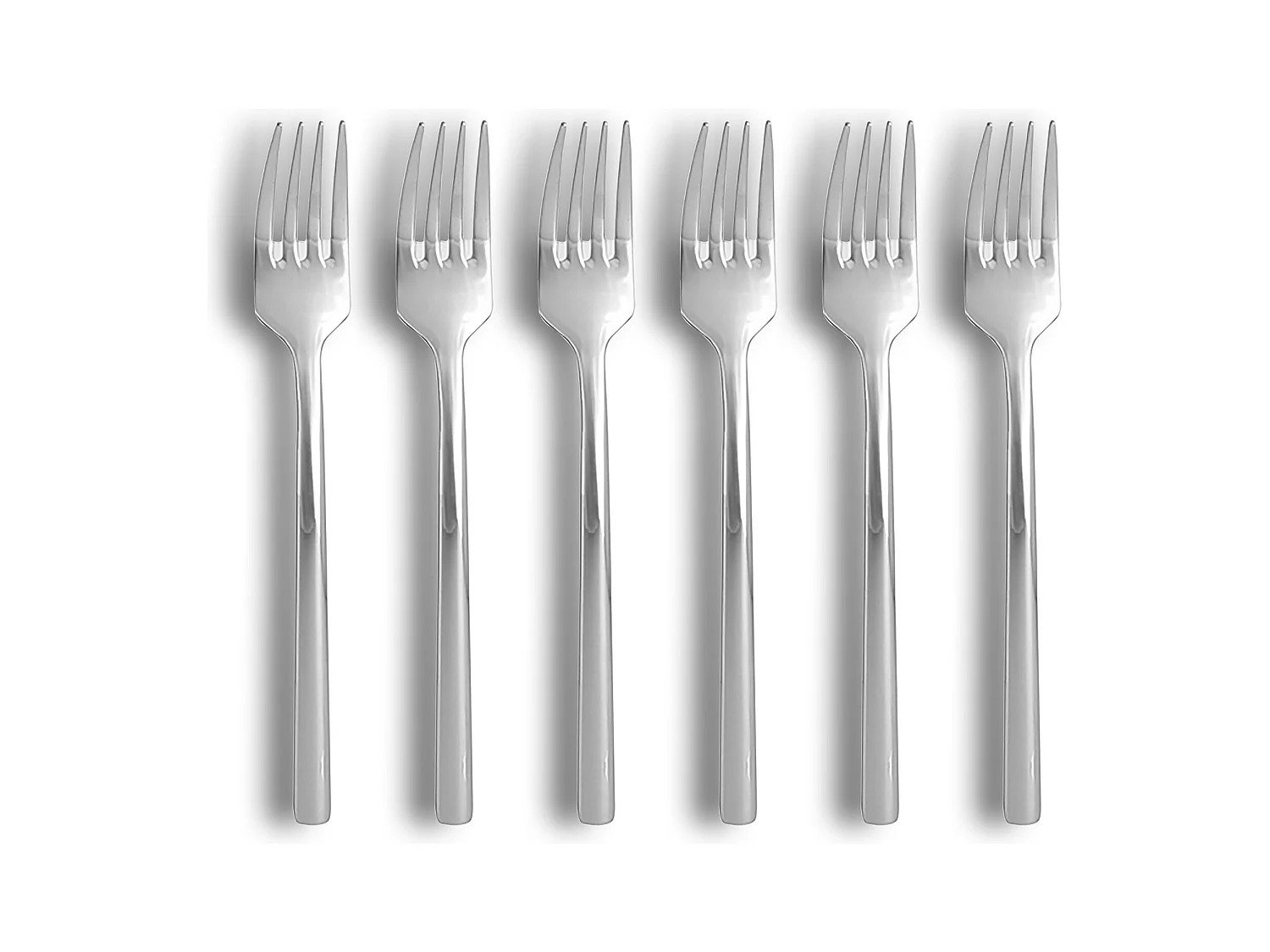 Ogo Living - Lot 6 Fourchettes De Table Nature 19.5cm En Acier Inoxydable