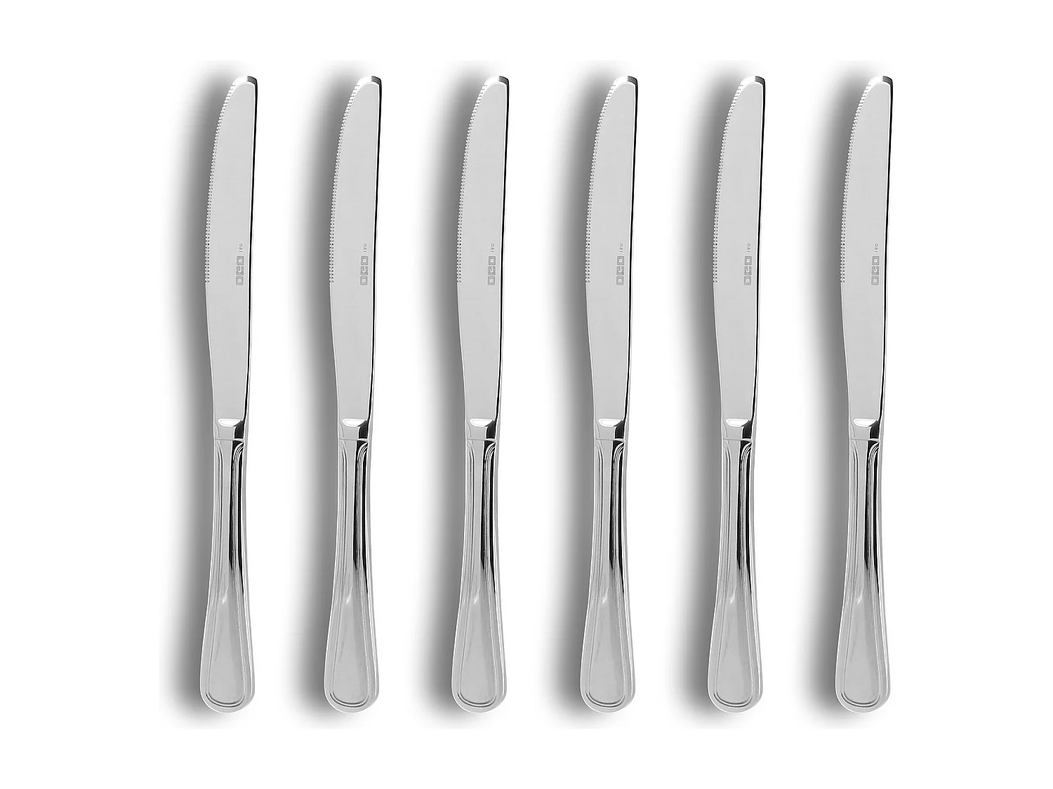 Ogo Living - Lot 6 Couteaux De Table Filla 24cm En Acier Inoxydable