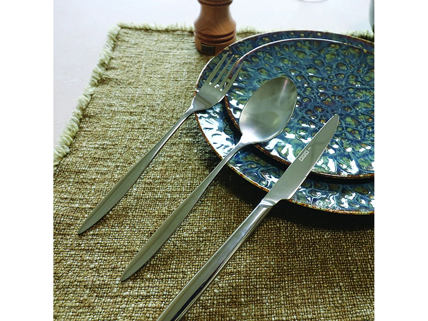 Ogo Living - Lot 6 Couteaux A Steak Athena 23cm En Acier Inoxydable