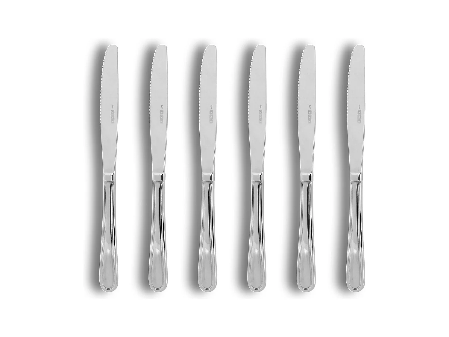 Ogo Living - Lot 6 Couteaux A Dessert Filla 20cm En Acier Inoxydable
