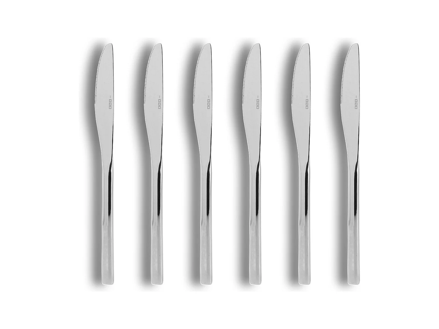 Ogo Living - Lot 6 Couteaux De Table Nature 21cm En Acier Inoxydable
