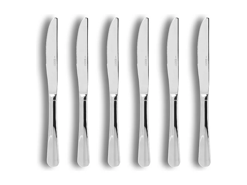 Ogo Living - Lot 6 Couteaux De Table Ares 23.5cm En Acier Inoxydable