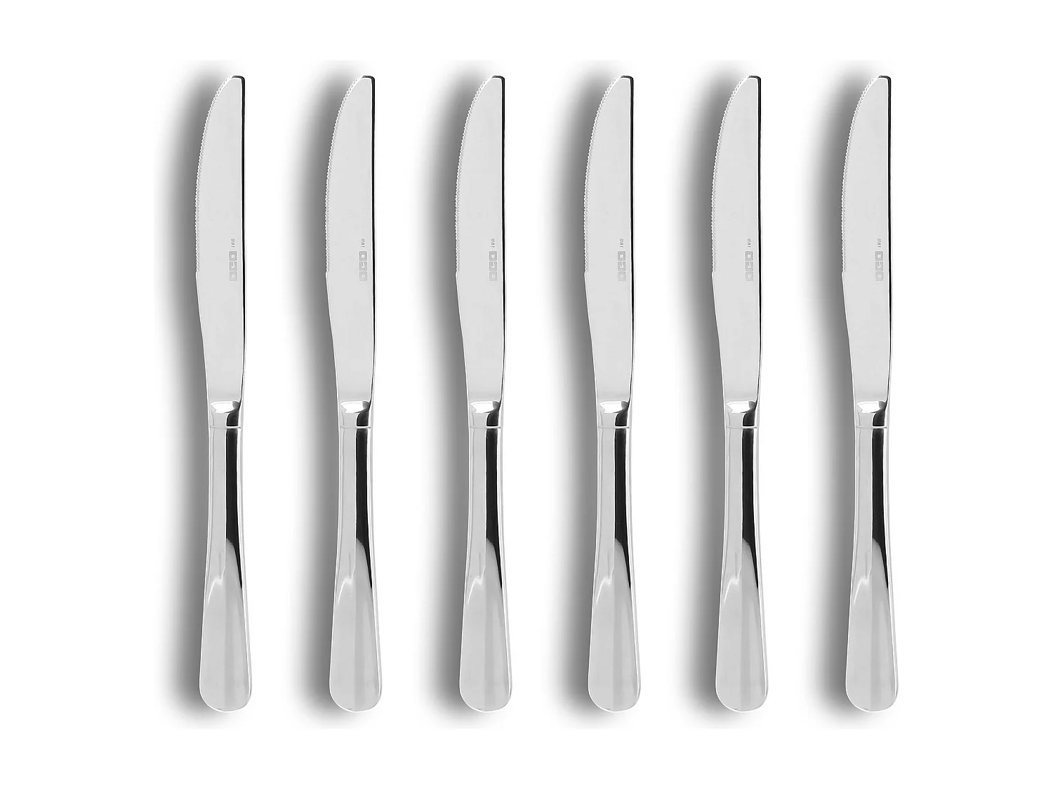 Ogo Living - Lot 6 Couteaux De Table Ares 23.5cm En Acier Inoxydable
